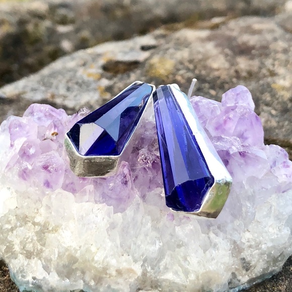 SOLD Amethyst Earrings - Picture 8 of 8